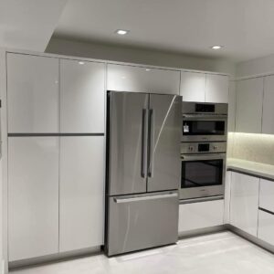 Slab Kitchen Cabinet Door in High Gloss White - Image 6