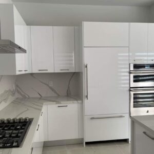 Slab Kitchen Cabinet Door in High Gloss White - Image 7